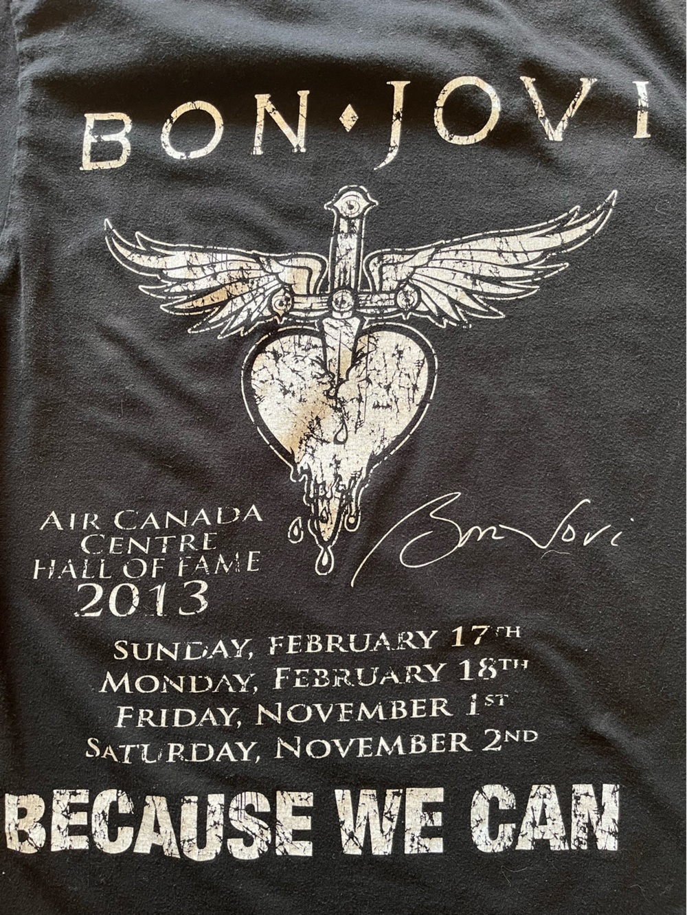 Bon Jovi ‘Because We Can’ Tour ACC Hall of Fame Induction Graphic Tee